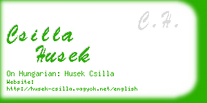 csilla husek business card